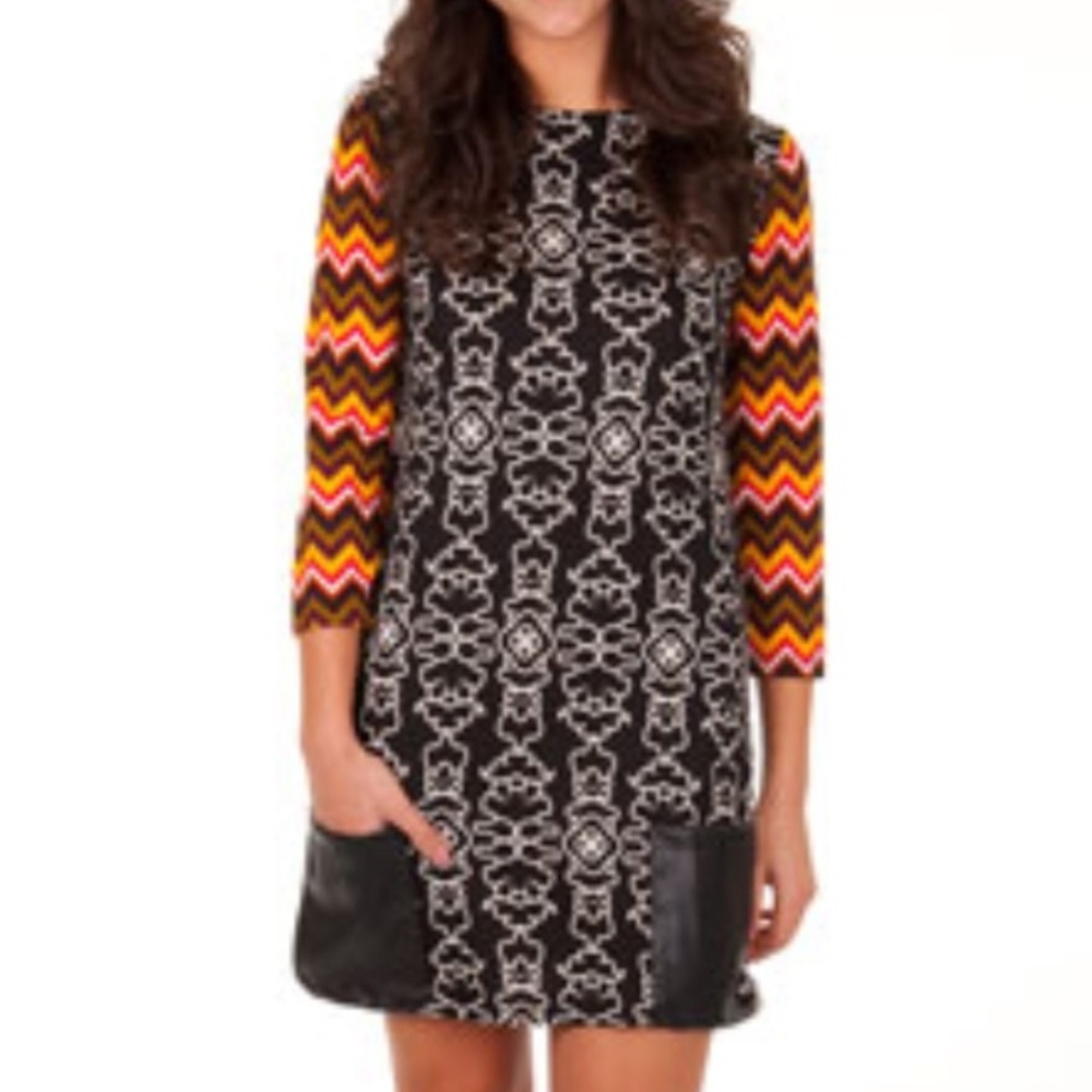 Funky print Boutique Dress•S•NWT